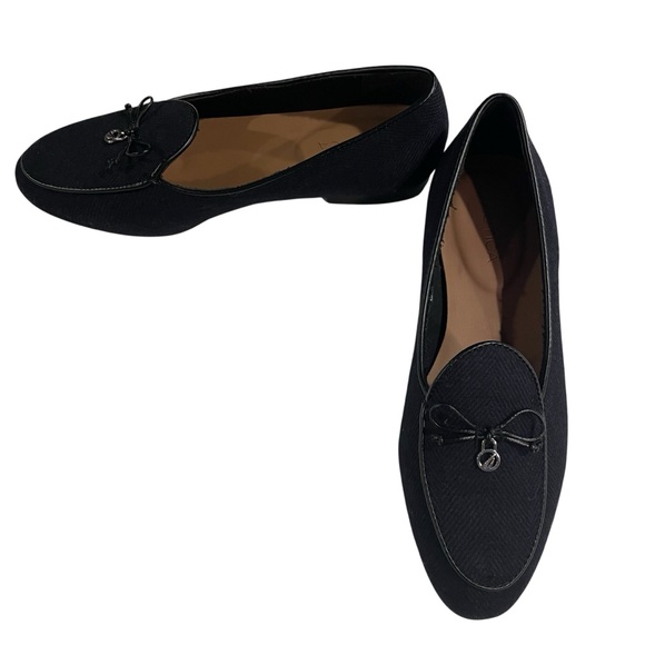 Nautica Flat Loafers Ballet Women’s 7 Navy Blue Black Slip On - Picture 1 of 8